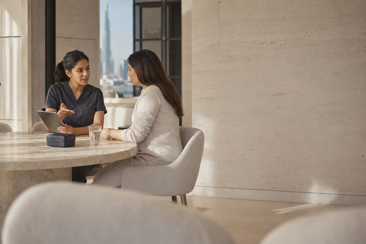 Clear preparation guidance for home diagnostics in Dubai